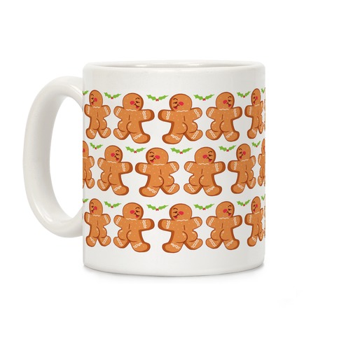Gingerbread Butts Pattern Coffee Mug