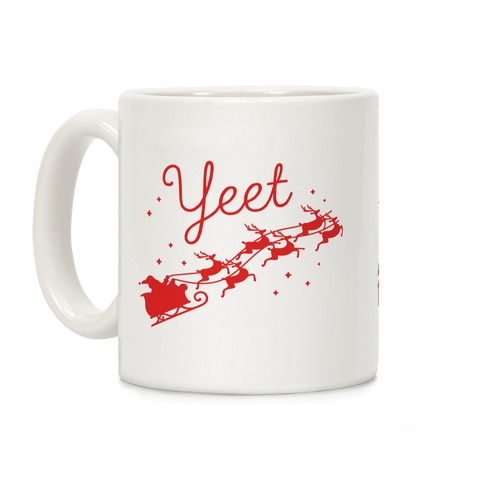Yeet Santa Sleigh Coffee Mug
