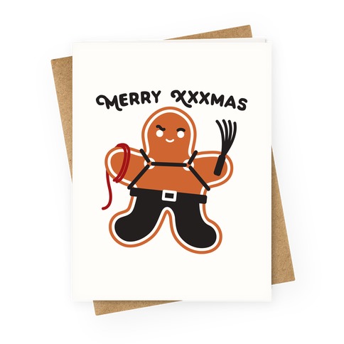 Merry XXXmas Gingerbread Greeting Card