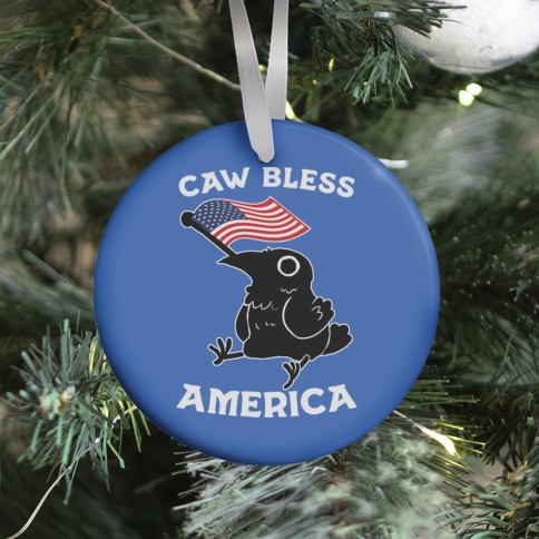 Caw Bless America Ornament