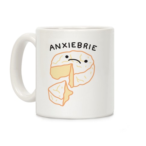 Anxie-brie Anxious Cheese Coffee Mug