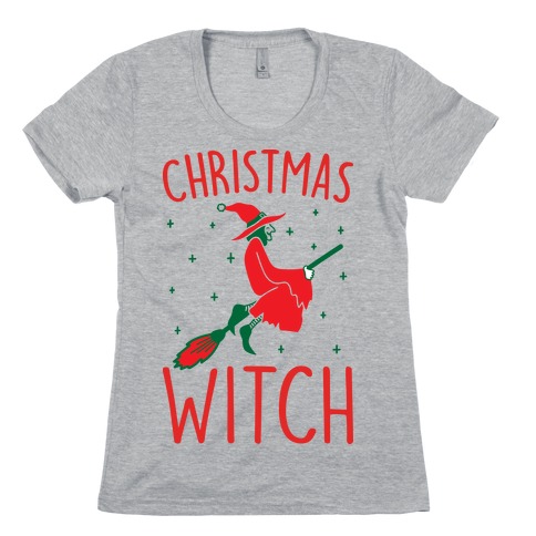 Christmas Witch Womens T-Shirt
