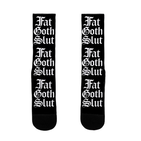 Fat Goth Slut Sock