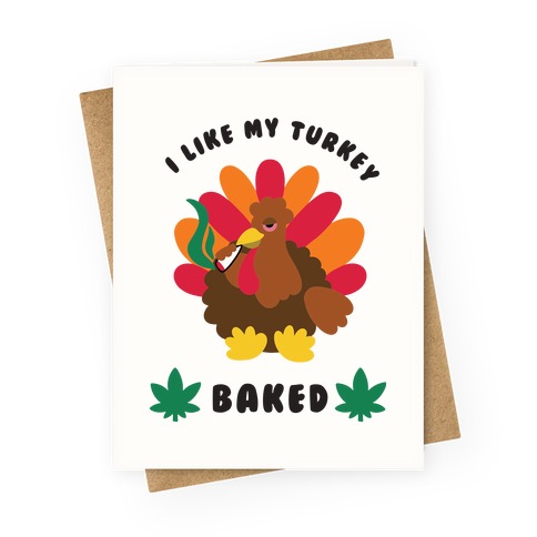 Baked Turkey Greeting Card