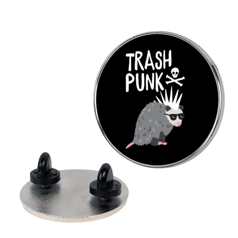 Trash Punk Possum Pin
