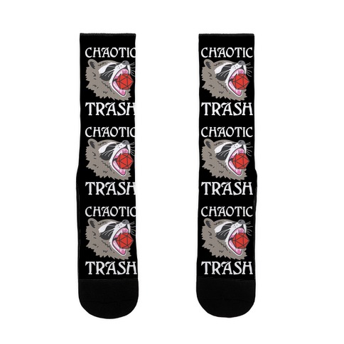 Chaotic Trash (Raccoon) Sock