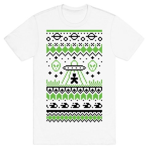 Ugly Alien Christmas Sweater T-Shirt