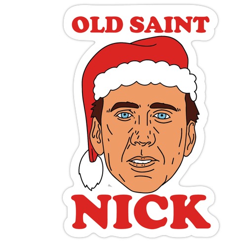 Old Saint Nick Die Cut Sticker