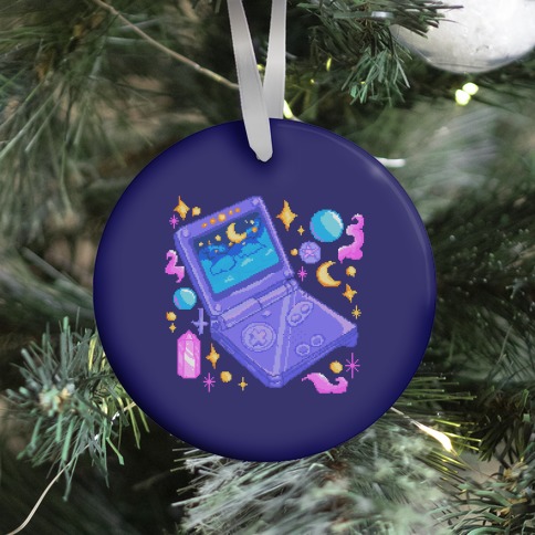 Pixelated Witchy Game Boy  Ornament