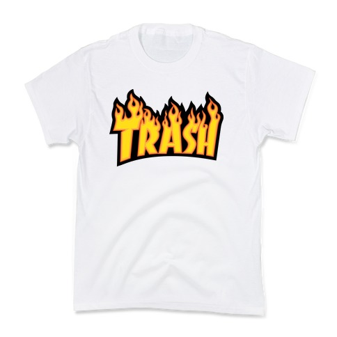 Trash Thrasher Logo Parody Kids T-Shirt