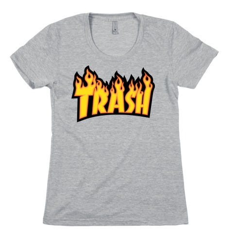 Trash Thrasher Logo Parody Womens T-Shirt