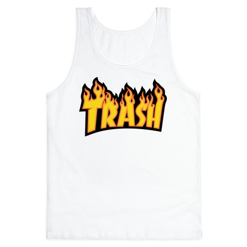 Trash Thrasher Logo Parody Tank Top