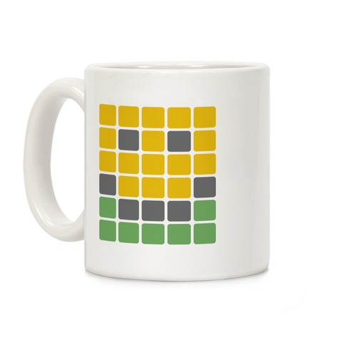 Wordle Pixel Smile Coffee Mug