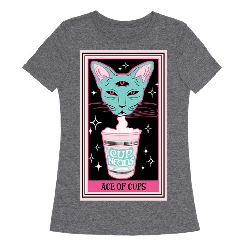 Creepy Cute Tarots: Ace of Cups Womens T-Shirt