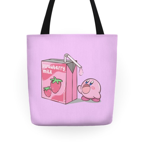 Strawberry Milk Kirby Parody Tote