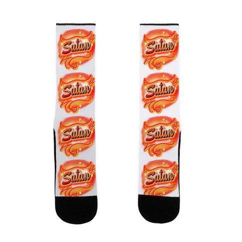 Satan Airbrush Sock