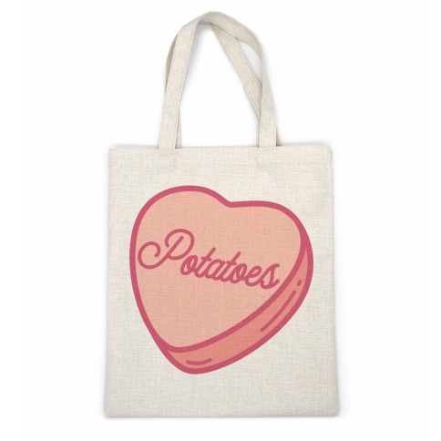 Potatoes Candy Heart Casual Tote