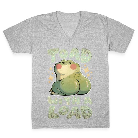 Toad With A Load V-Neck Tee Shirt