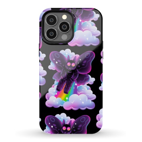 90s Neon Rainbow Mothman Phone Case