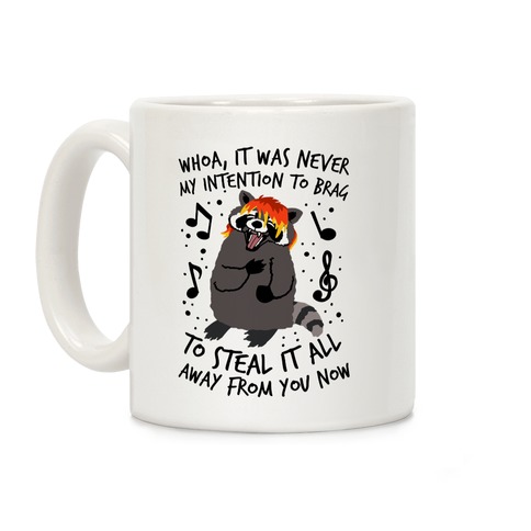 Misery Business Emo Raccoon Parody Coffee Mug
