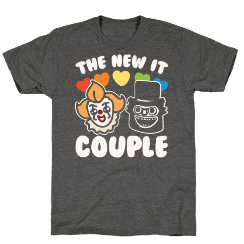The New It Couple Parody White Print T-Shirt