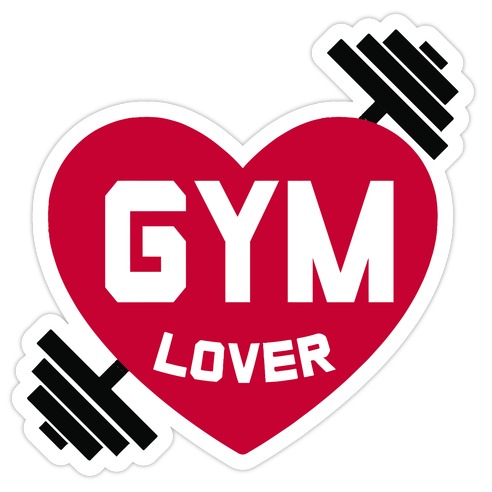 Gym Lover Die Cut Sticker | LookHUMAN