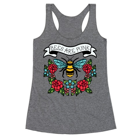 Bees Are Punk Racerback Tank Top