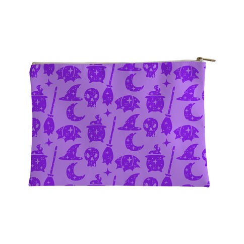 Sparkle Witch Pattern (Purple) Accessory Bag