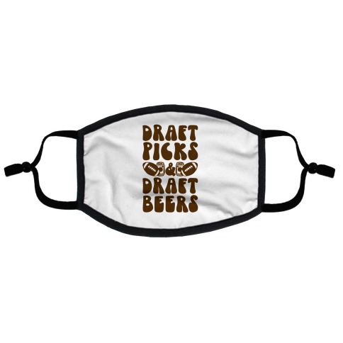 Draft Picks & Draft Beers Flat Face Mask