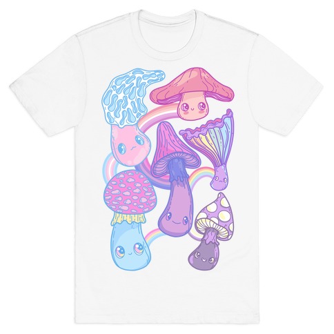 Pastel Pride Mushrooms T-Shirt