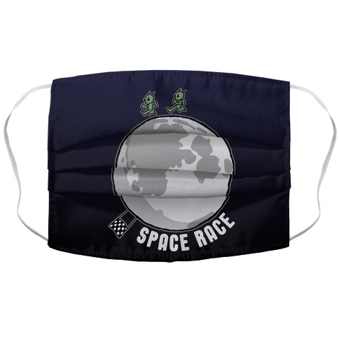 Space Race Accordion Face Mask