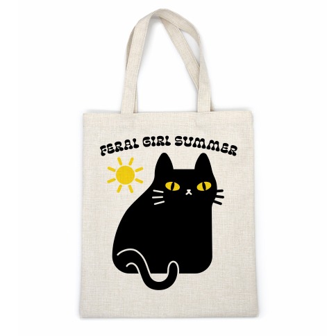 Feral Girl Summer Cat Casual Tote