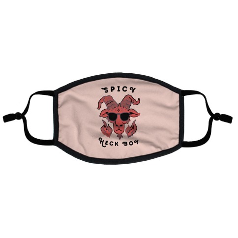 Spicy Heck Boy (With Cool Shades) Flat Face Mask