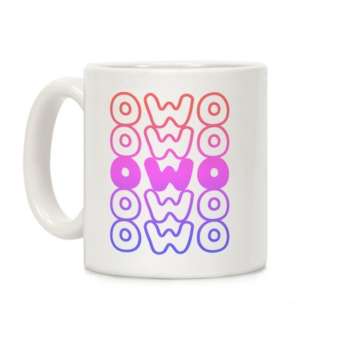 OWO Anime Emoticon Face Coffee Mug