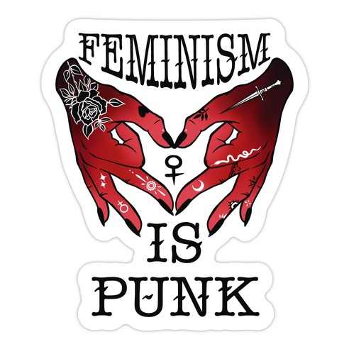 Feminism Is Punk Die Cut Sticker