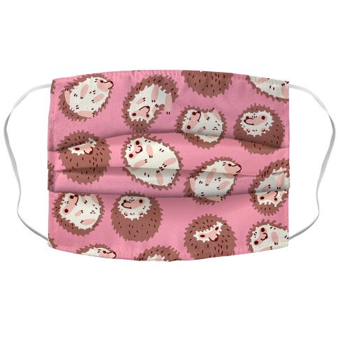 Floaty Hedgehogs Accordion Face Mask