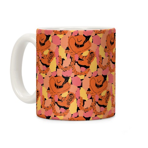 Fall Cowboy Pattern Coffee Mug