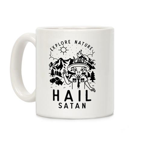 Explore Nature Hail Satan Coffee Mug