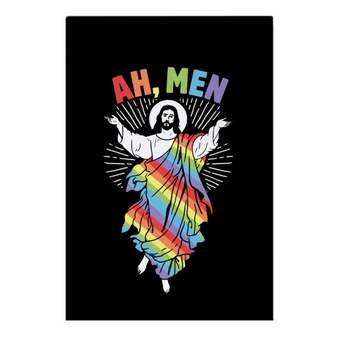 Ah, Men Gay jesus Garden Flag
