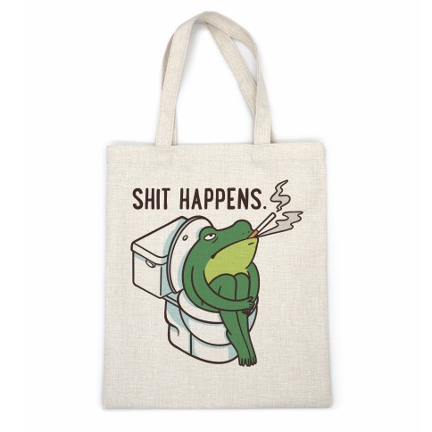 Shit Happens (Frog On A Toilet) Casual Tote