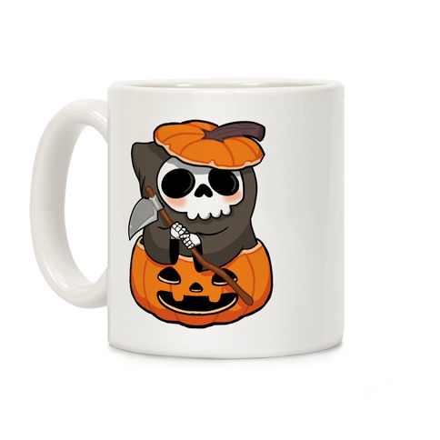 Cute Halloween Grim Reaper Coffee Mug