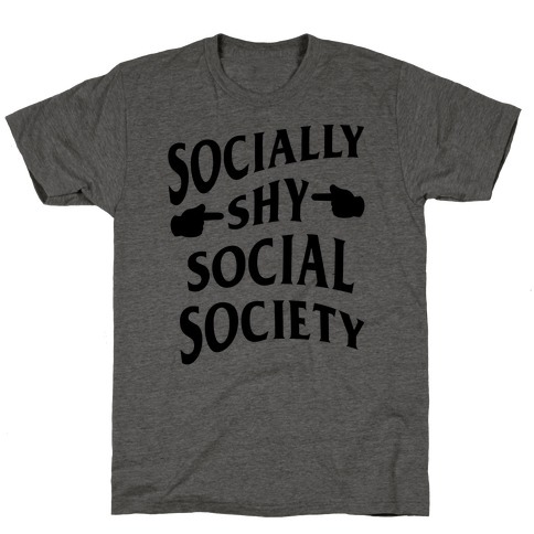 Socially Shy Social Society (black) T-Shirt