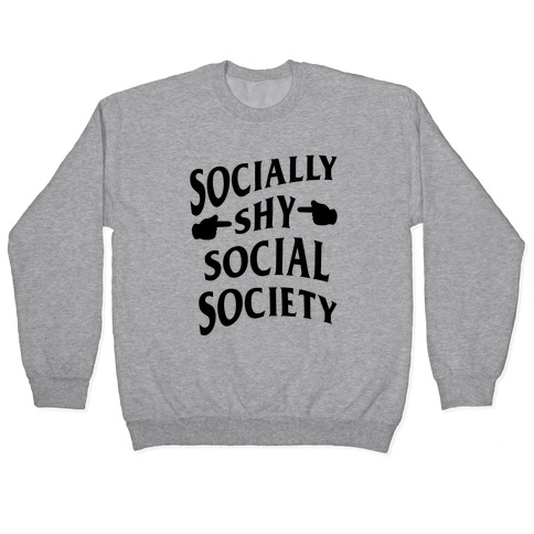 Socially Shy Social Society (black) Pullover