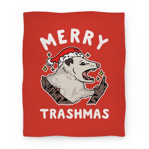 Merry Trashmas Opossum Blanket