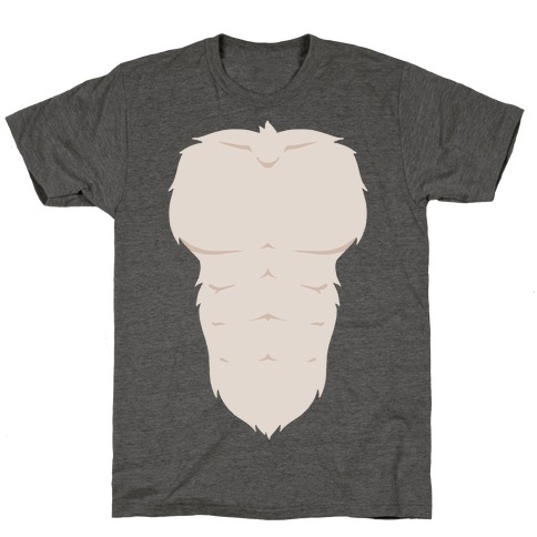 Ripped Furry Chest T-Shirt