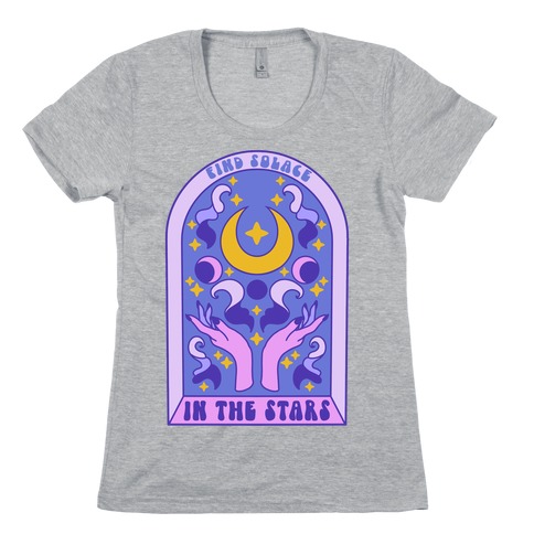 Find Solace In The Stars Womens T-Shirt