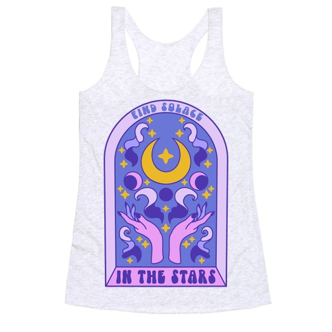 Find Solace In The Stars Racerback Tank Top