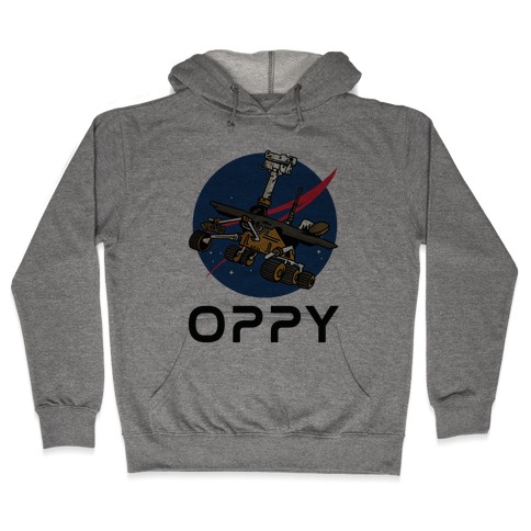 Oppy Nasa Parody Logo Hooded Sweatshirt
