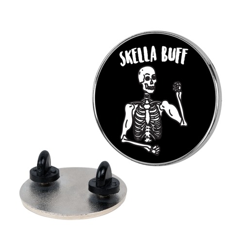 Skella Buff Skeleton Pin