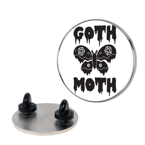 Goth Moth Pin